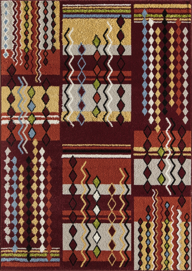 Ellerey Red 5' x 7' Rug - Thumbnail - Image 1