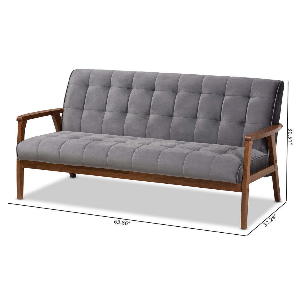 Ellesmere Gray Settee - Thumbnail - Image 9