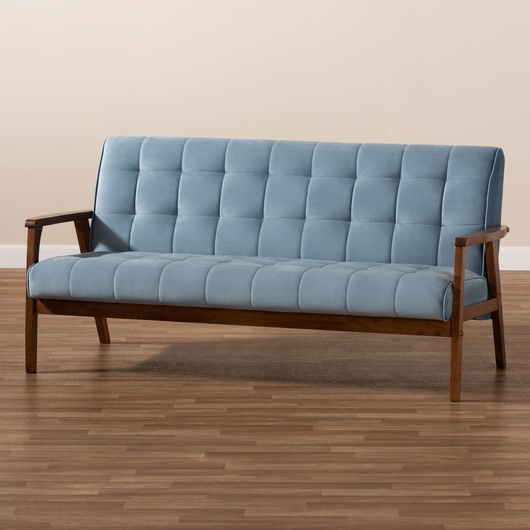 Ellesmere Light Blue Settee - Thumbnail - Image 8