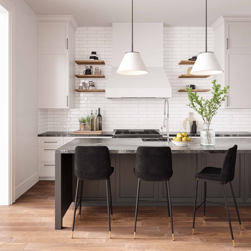 Ellian Black Counter Height Stool, Set of 2 - Thumbnail - Image 7