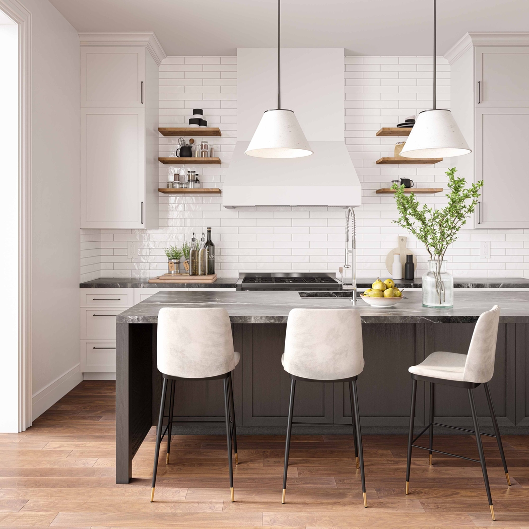 Ellian Cream Counter Height Stool, Set of 2 - Thumbnail - Image 7