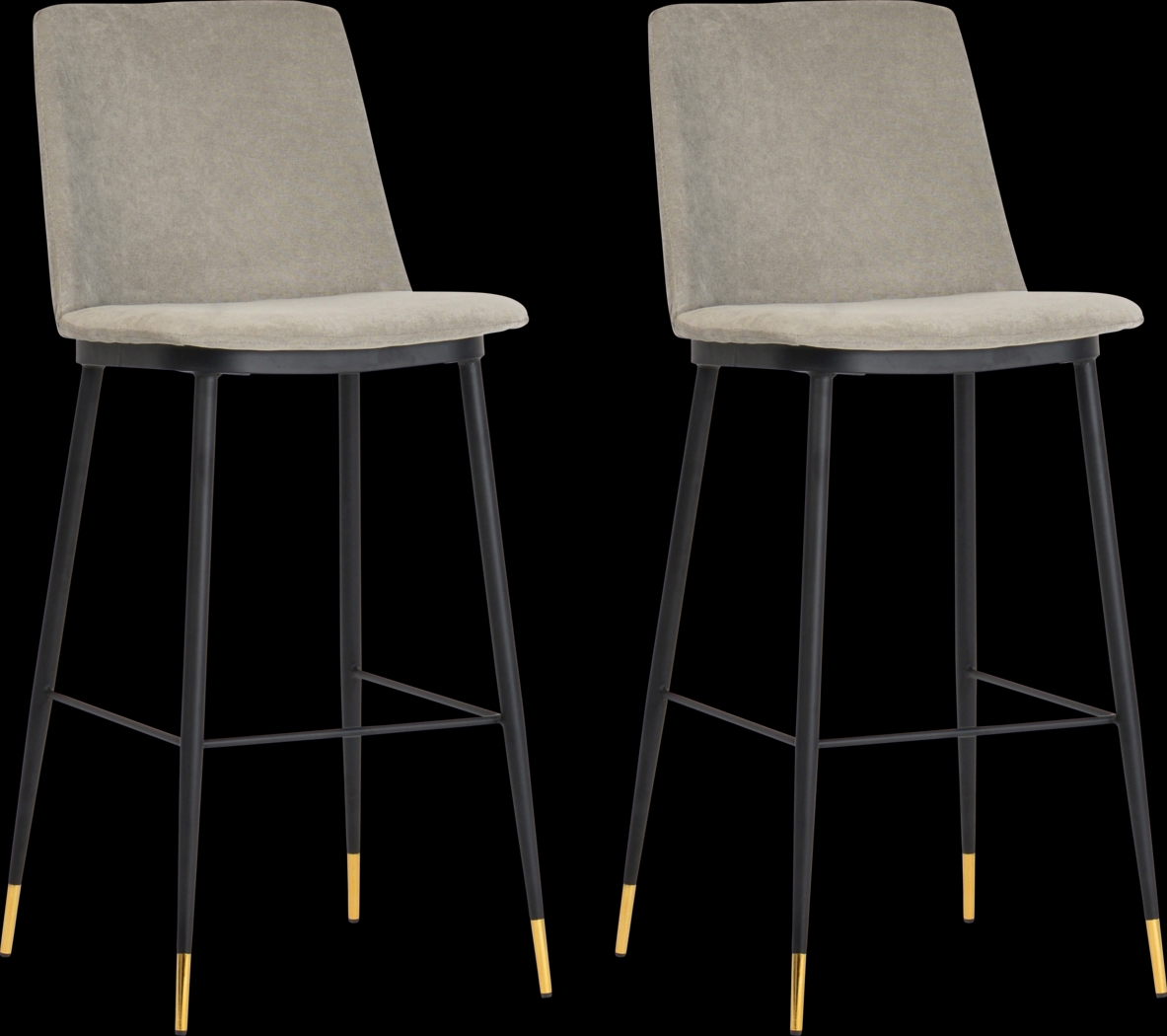 Ellian Gray Counter Height Stool, Set of 2 - Thumbnail - Image 1