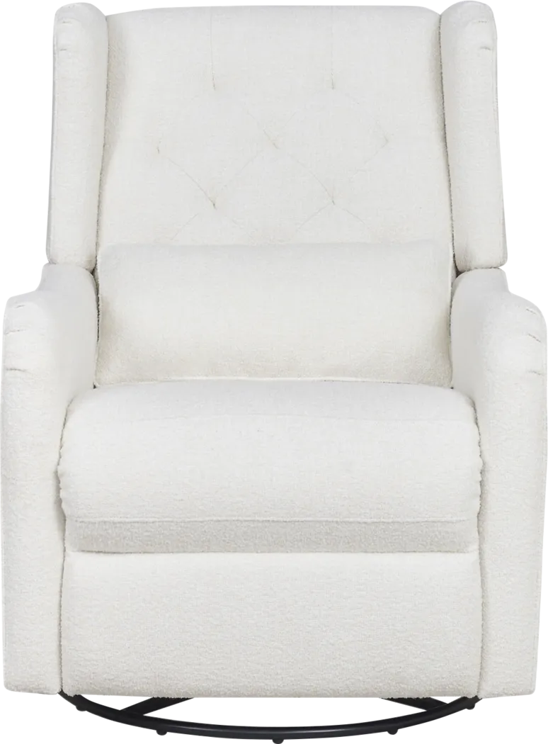 Ellie May Ivory Power Glider Recliner with Swivel - Thumbnail - Image 2