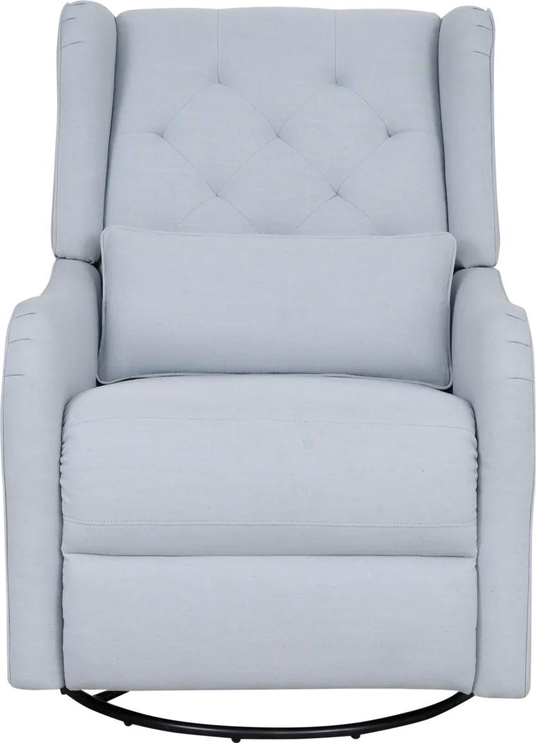 Ellie May Light Blue Power Glider Recliner with Swivel - Thumbnail - Image 2