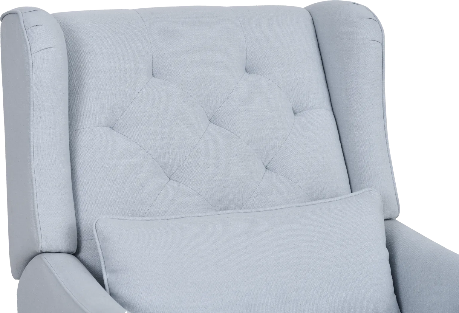 Ellie May Light Blue Power Glider Recliner with Swivel - Image 6