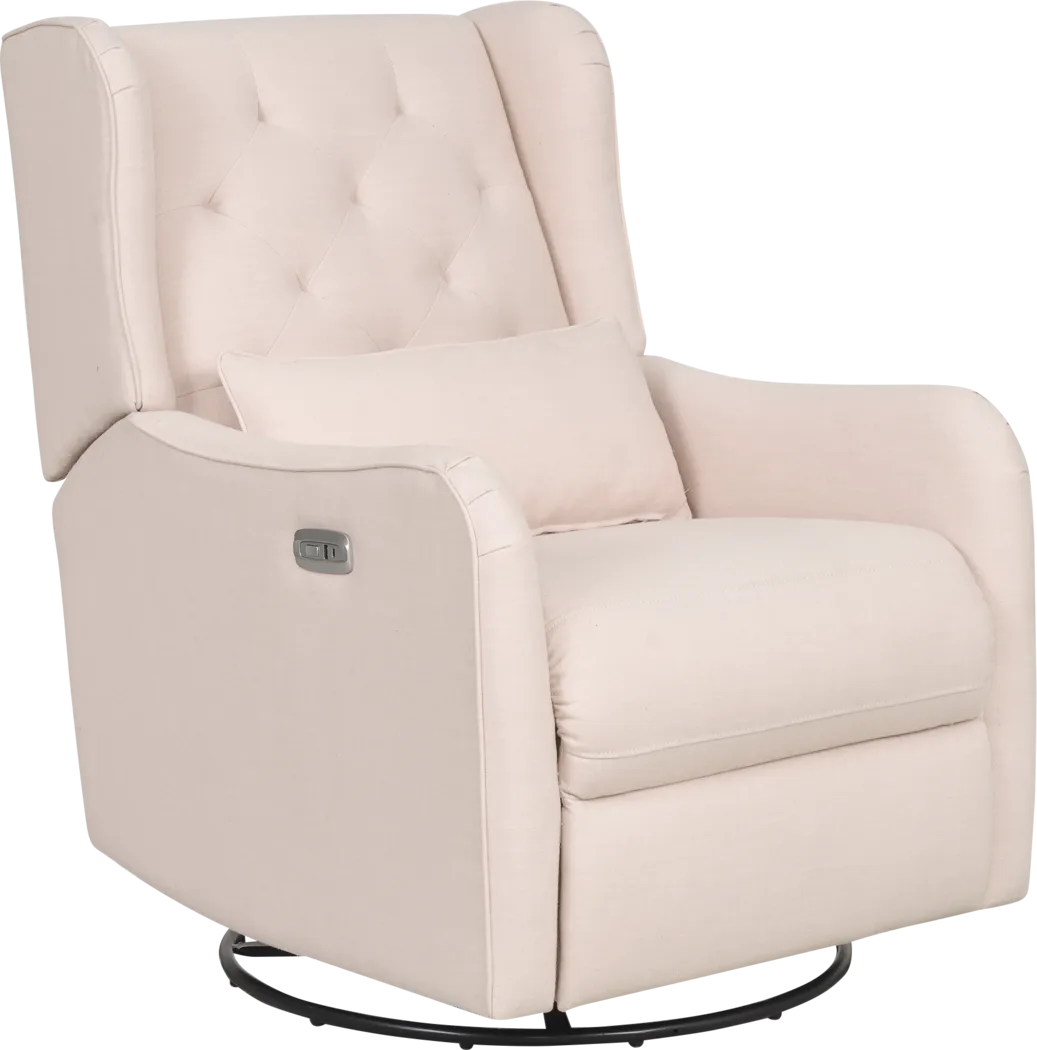 Ellie May Pink Power Glider Recliner with Swivel - Thumbnail - Image 3