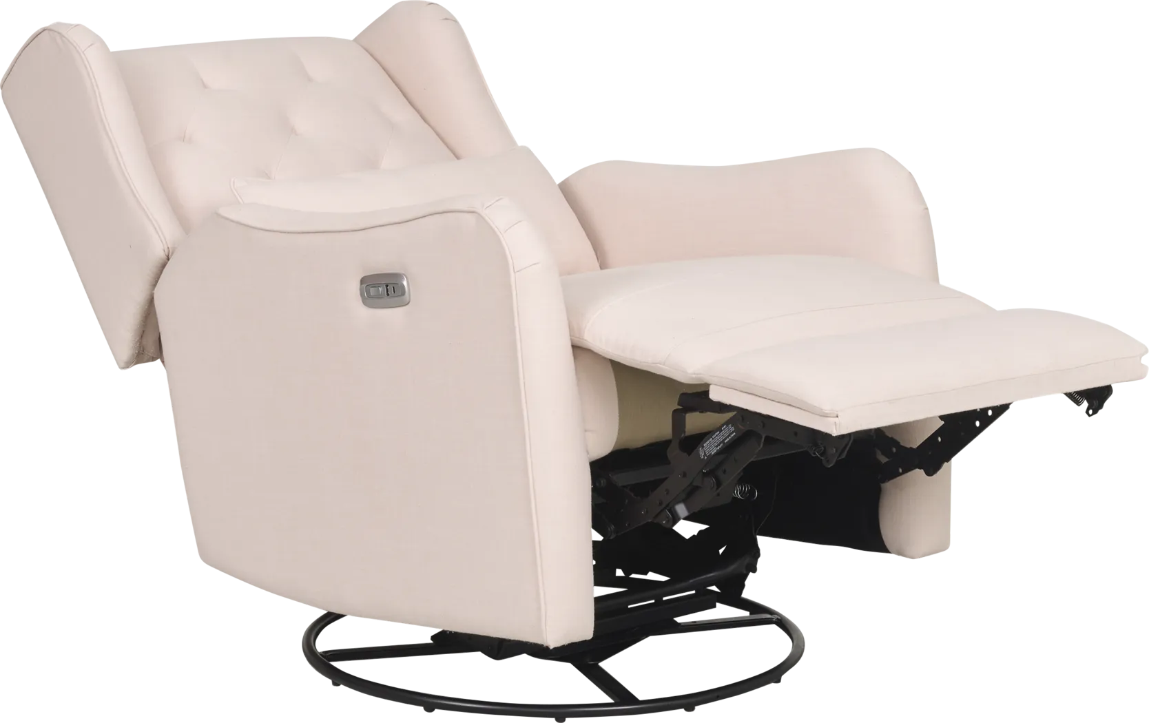 Ellie May Pink Power Glider Recliner with Swivel - Thumbnail - Image 4