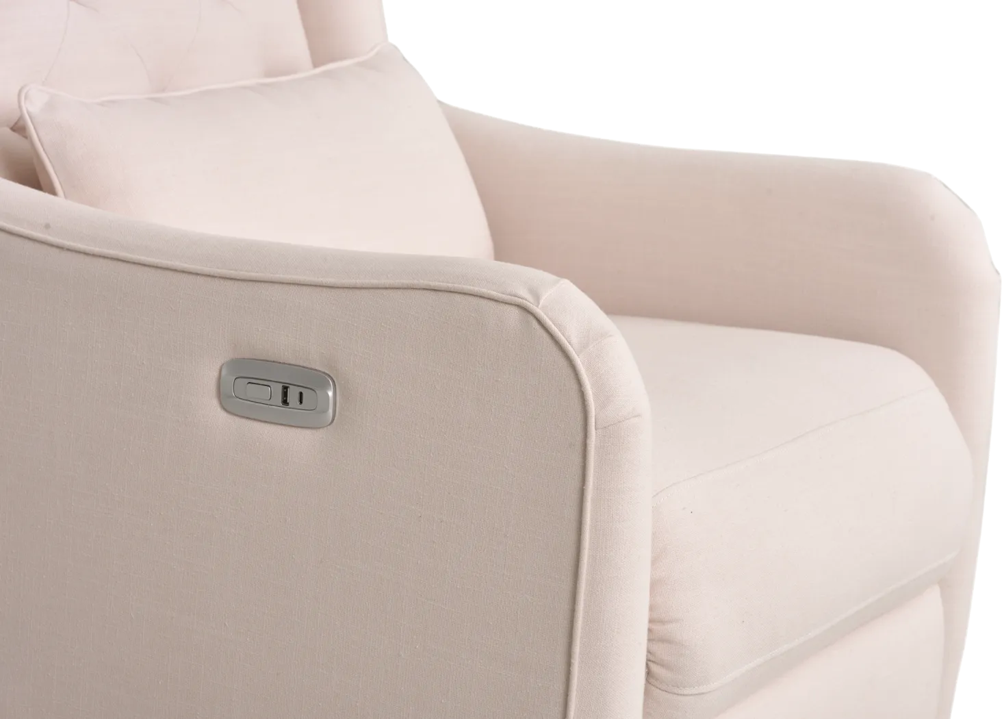 Ellie May Pink Power Glider Recliner with Swivel - Image 5