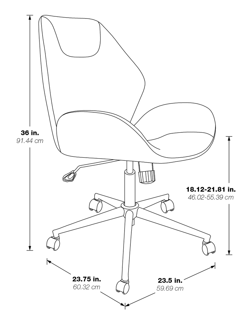 Elliota Black Office Chair - Thumbnail - Image 10