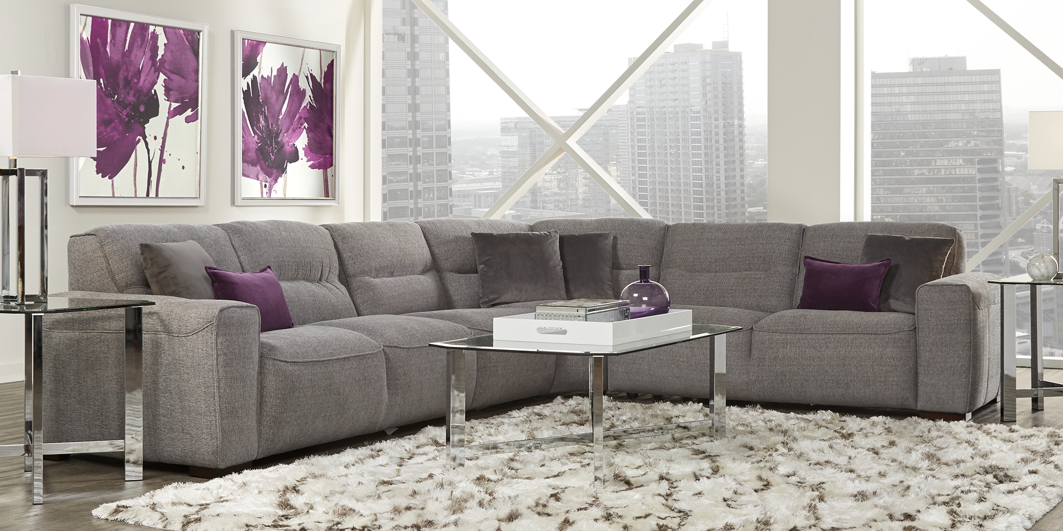 Ellis Graphite 4 Pc Sectional - Thumbnail - Image 2
