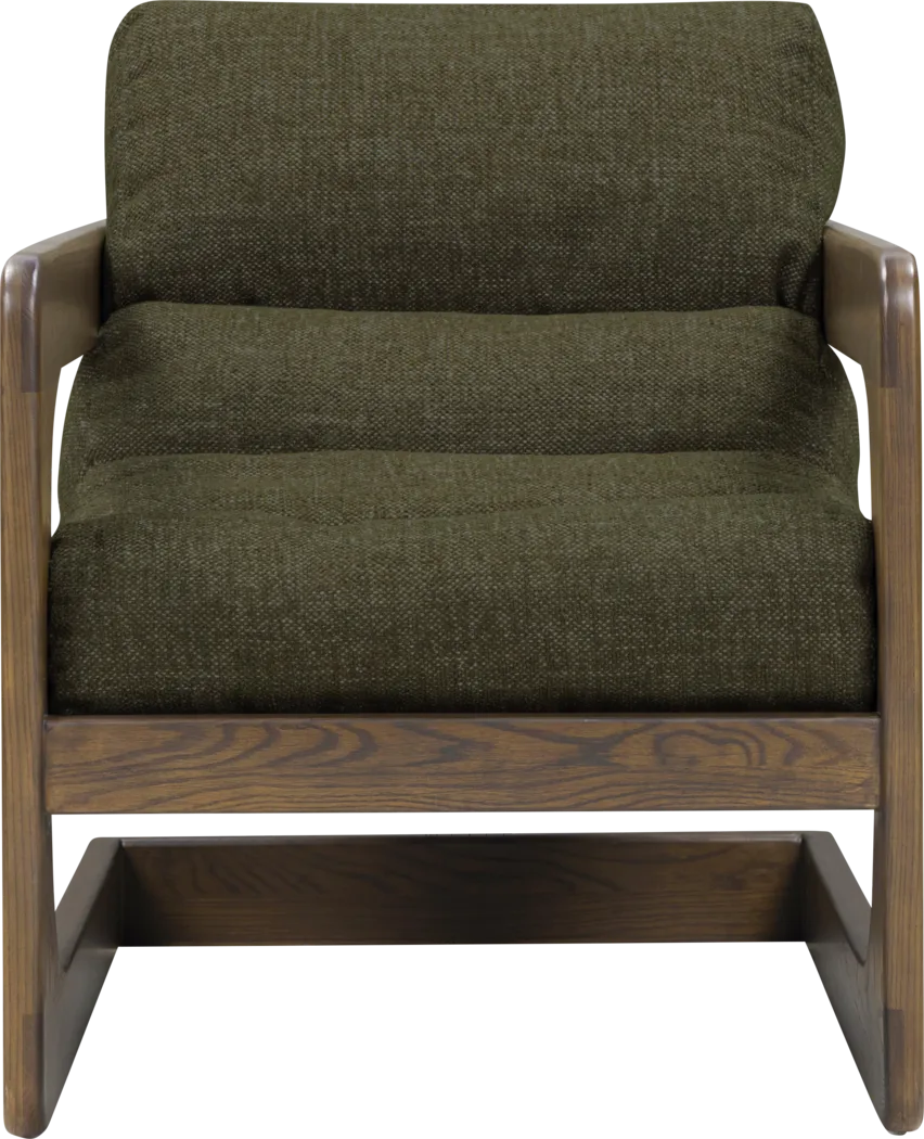 Ellisboia Dark Green Accent Chair - Thumbnail - Image 2