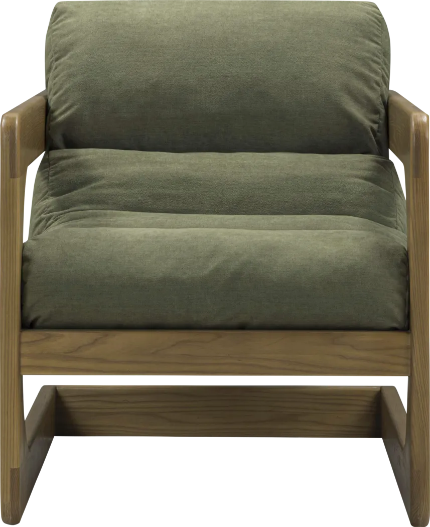 Ellisboia Green Accent Chair - Thumbnail - Image 2