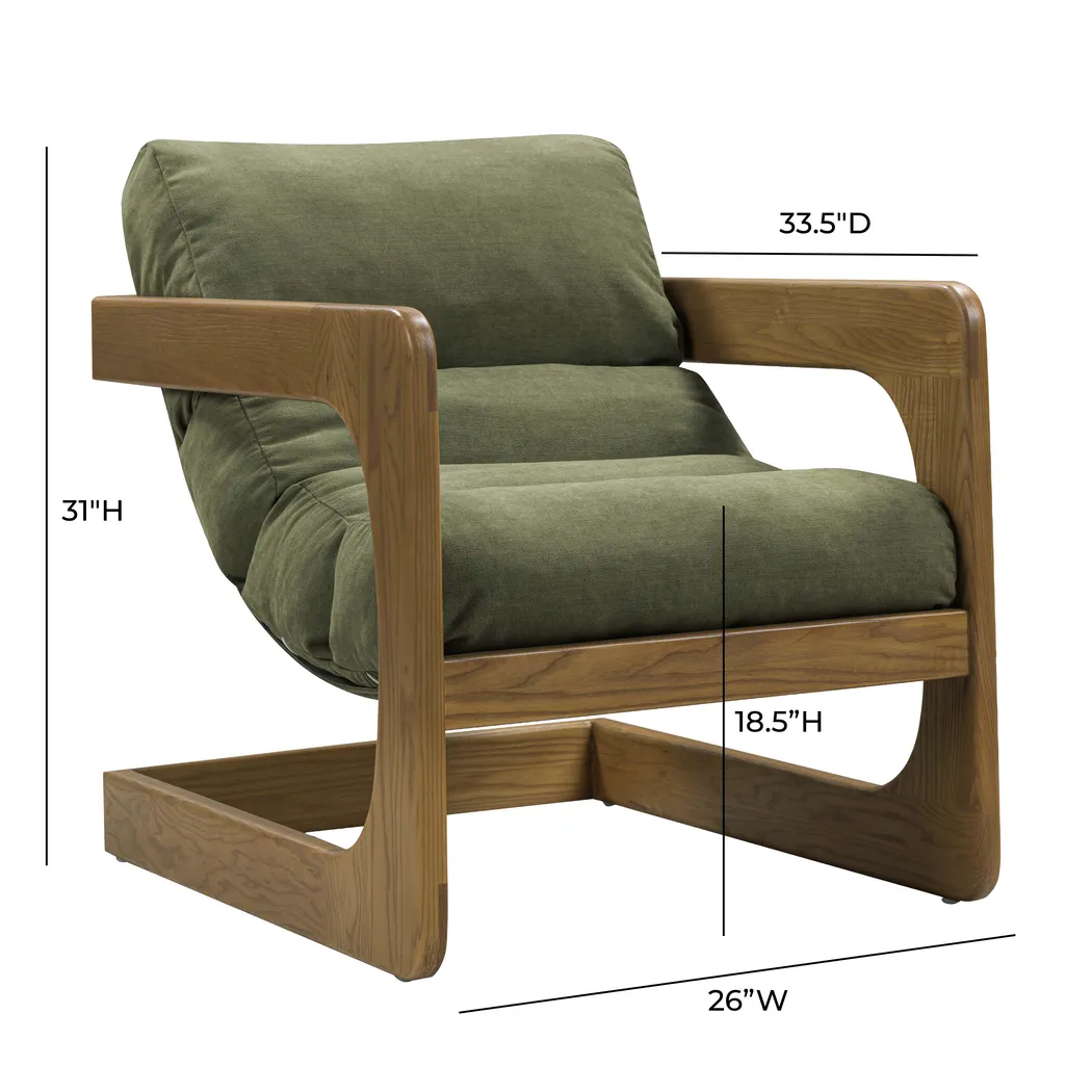 Ellisboia Green Accent Chair - Thumbnail - Image 7