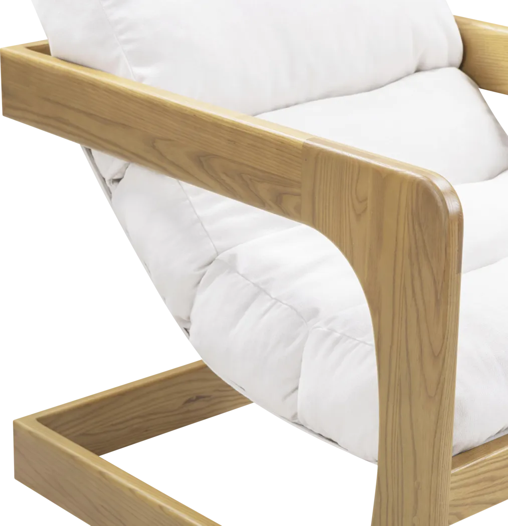 Ellisboia White Accent Chair - Thumbnail - Image 5