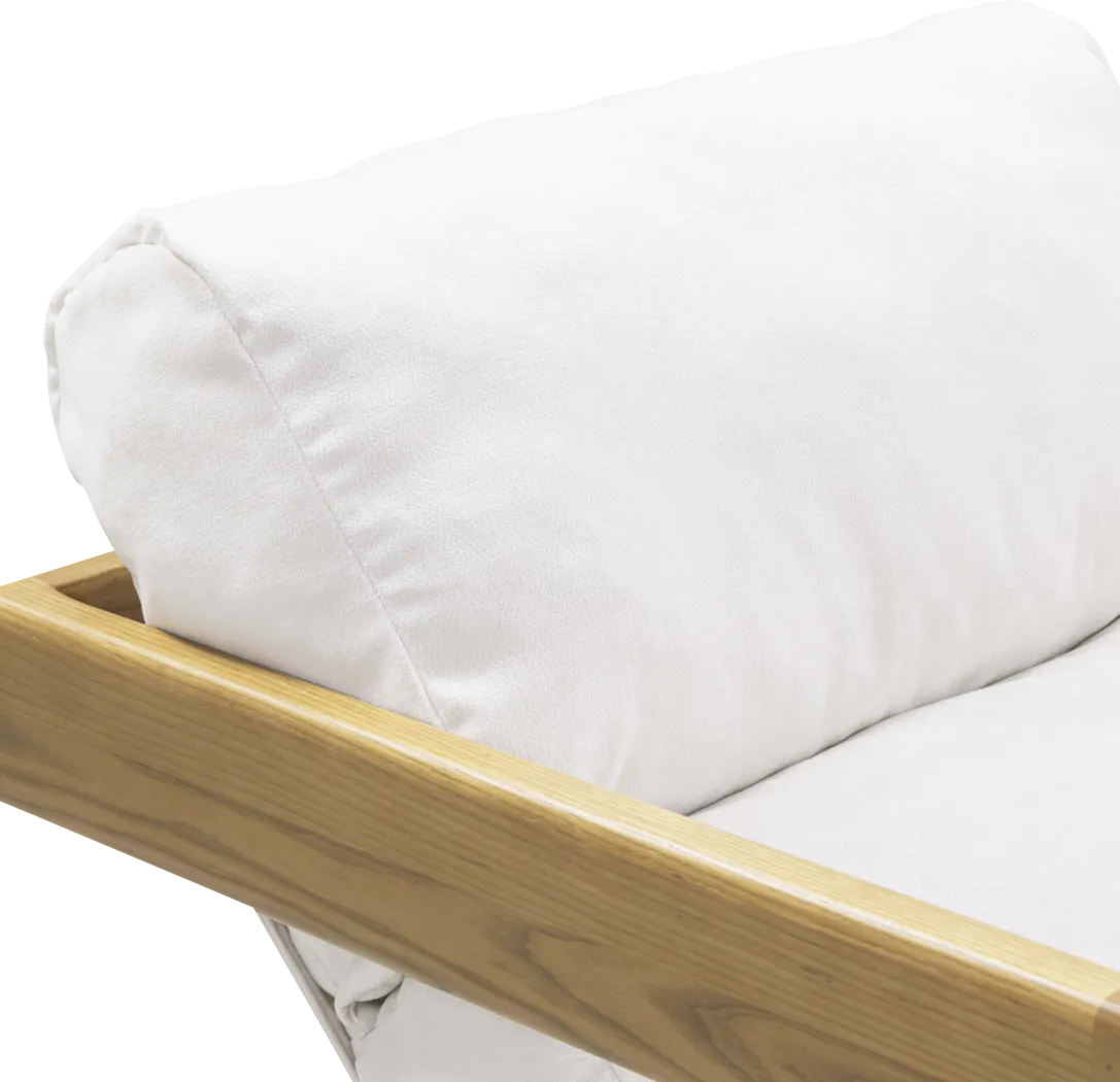 Ellisboia White Accent Chair - Thumbnail - Image 6