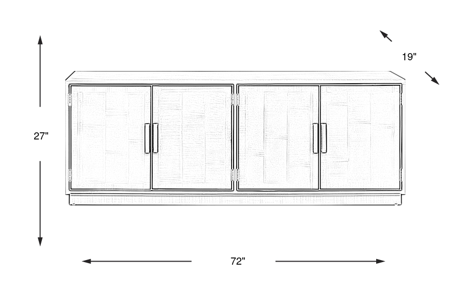 Dimension Image. Please refer to the Dimension Tab on this page for dimension details.