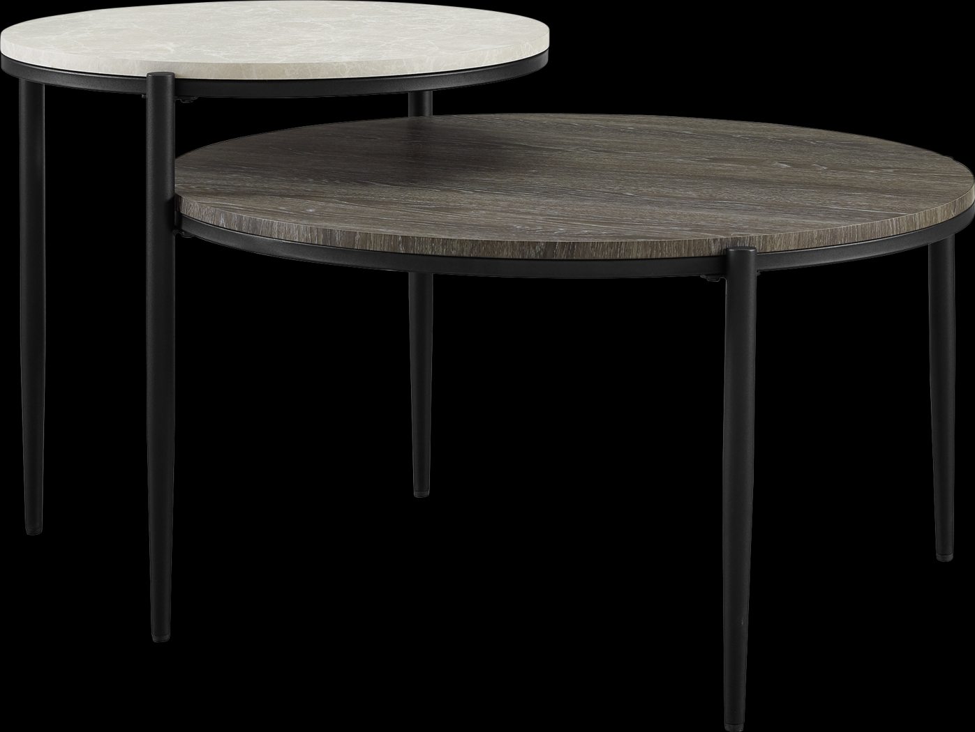 Ellisway Gray Cocktail Table, Set of 2 - Thumbnail - Image 2