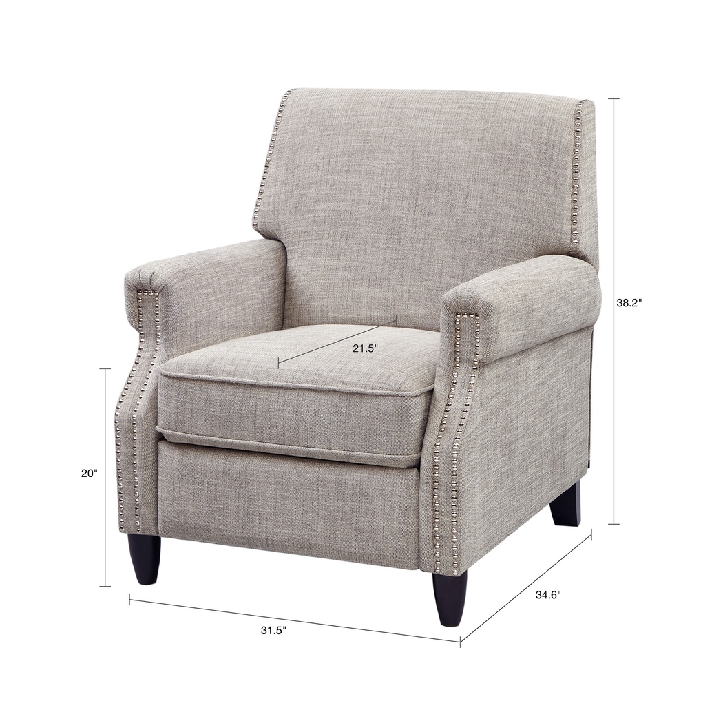 Ellon Sand Pushback Recliner - Thumbnail - Image 4
