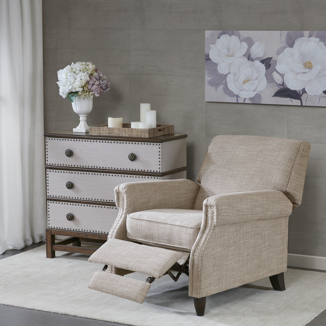 Ellon Sand Pushback Recliner - Thumbnail - Image 8