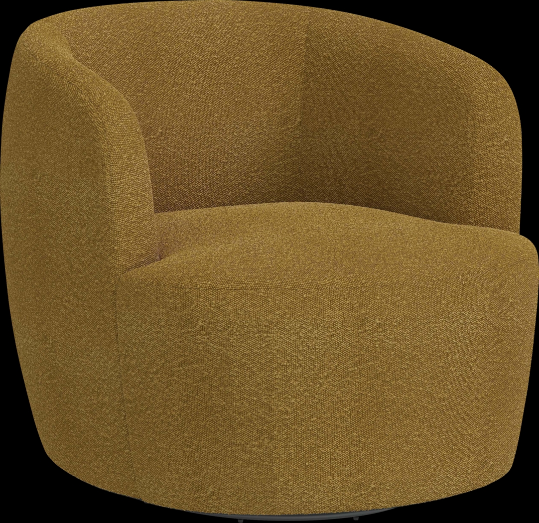 Elloran Brown Swivel Accent Chair - Thumbnail - Image 1