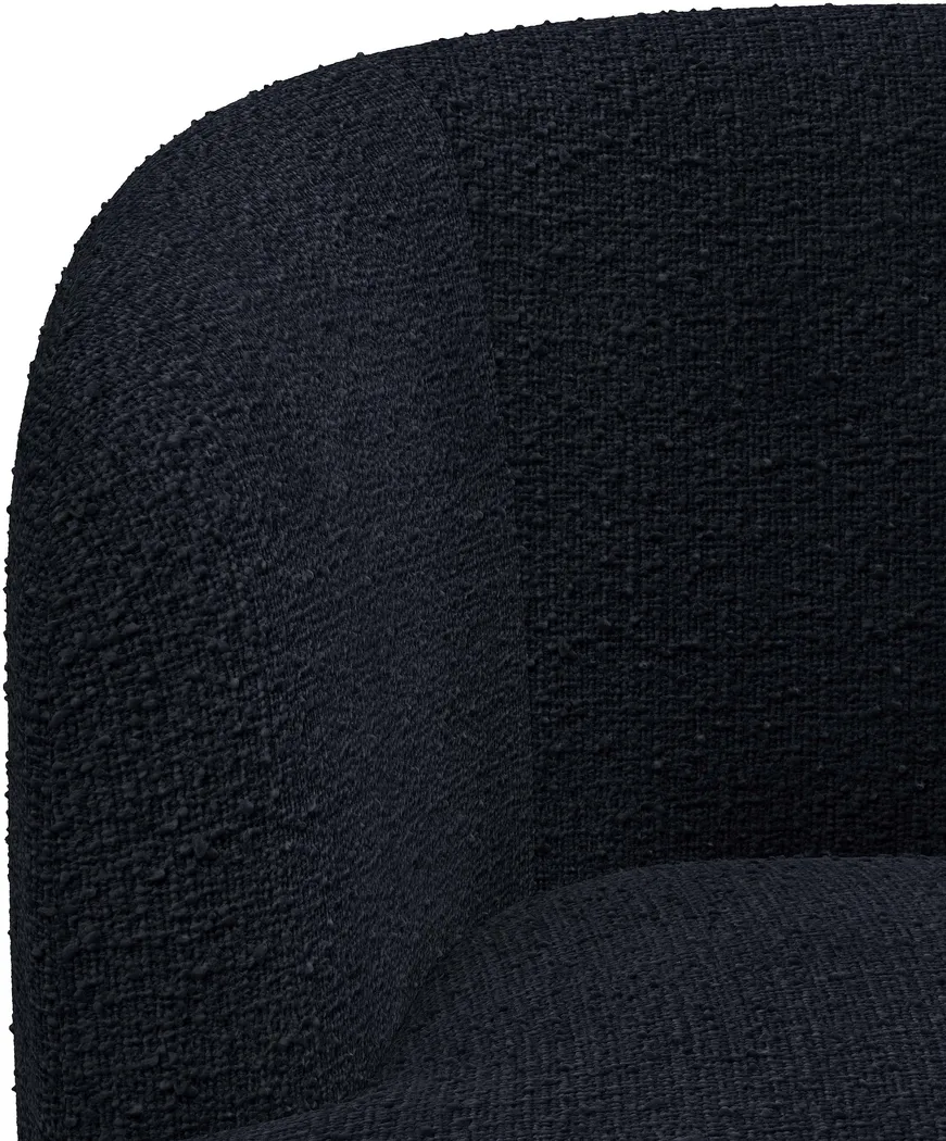 Elloran Dark Blue Swivel Accent Chair - Thumbnail - Image 5