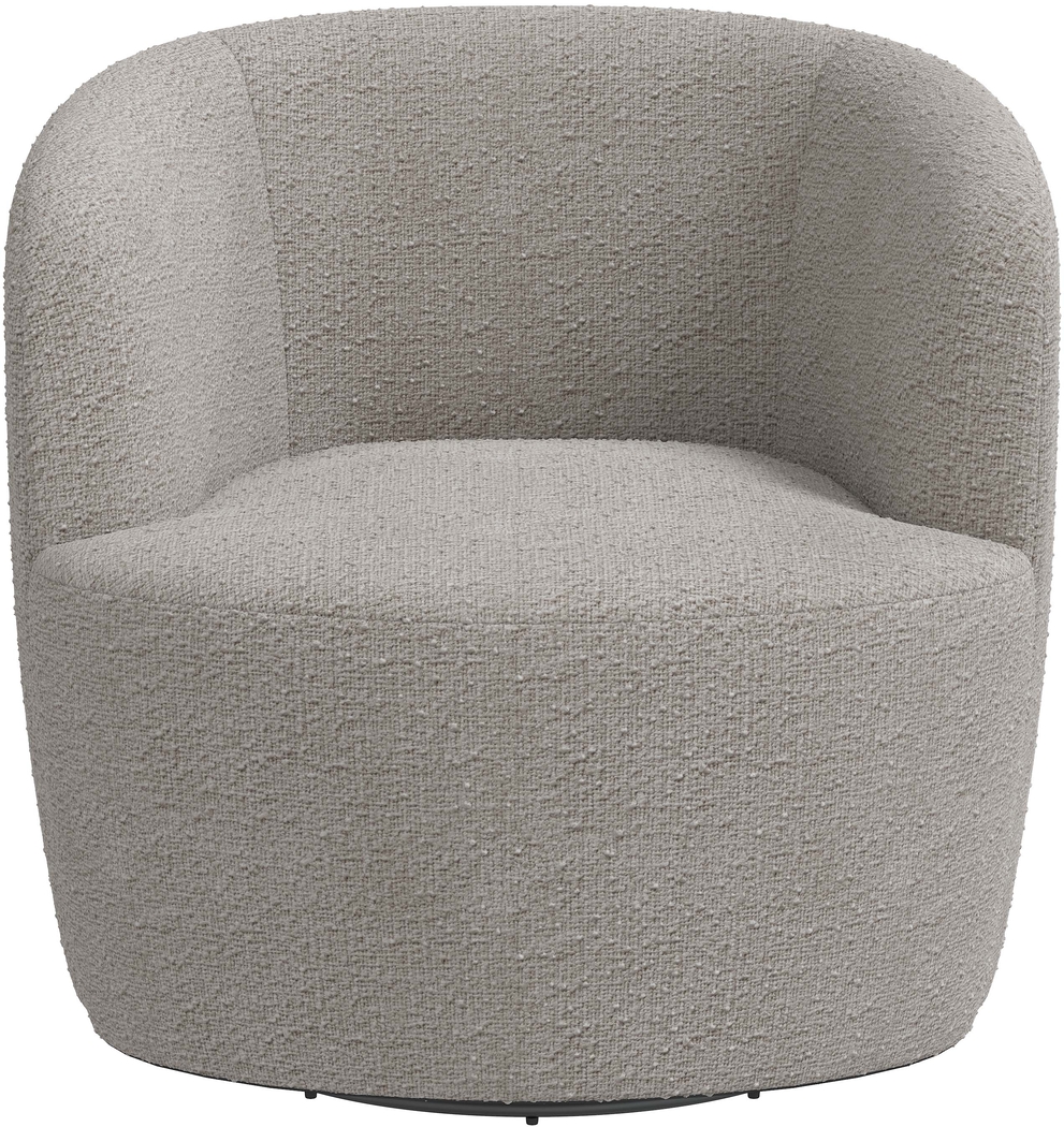 Elloran Gray Swivel Accent Chair - Thumbnail - Image 2
