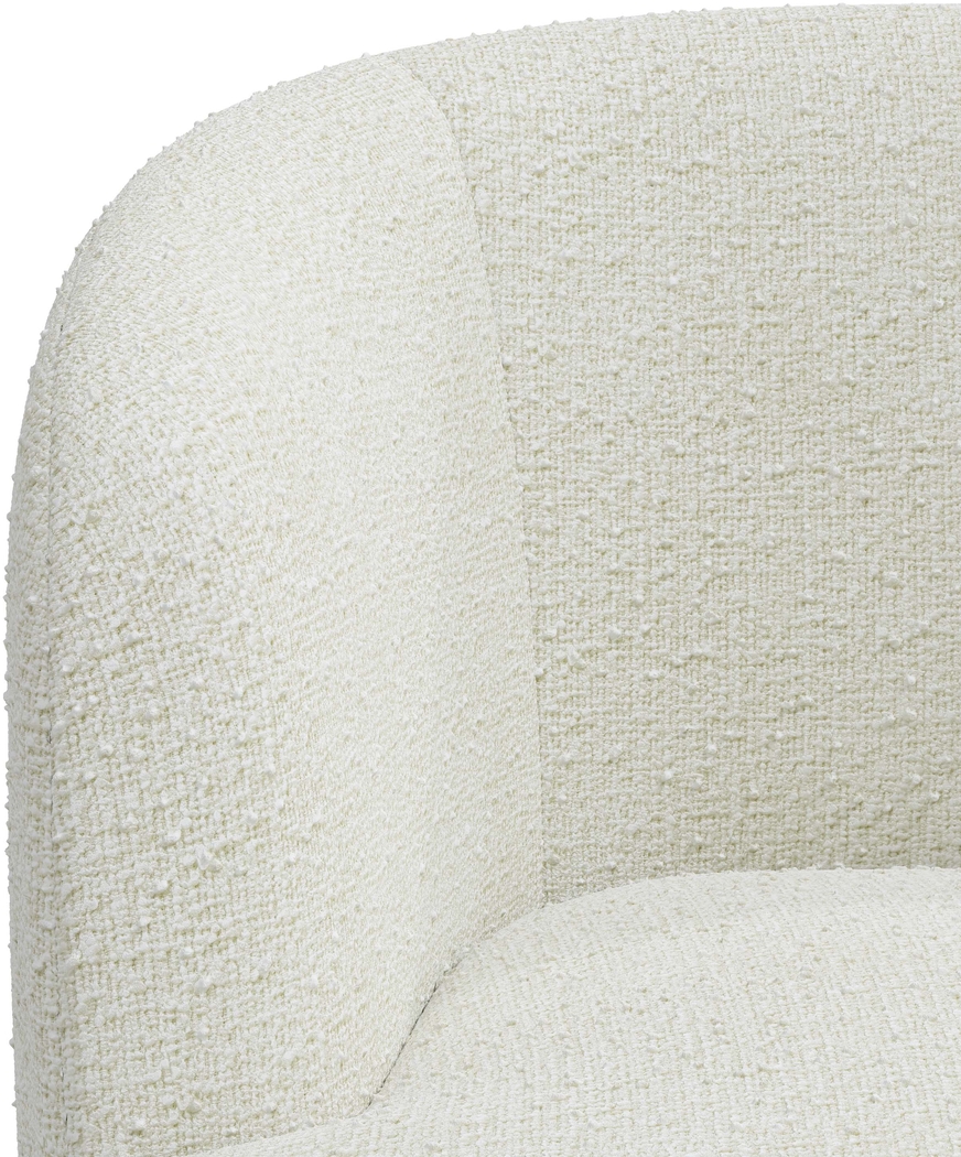 Elloran White Swivel Accent Chair - Thumbnail - Image 5