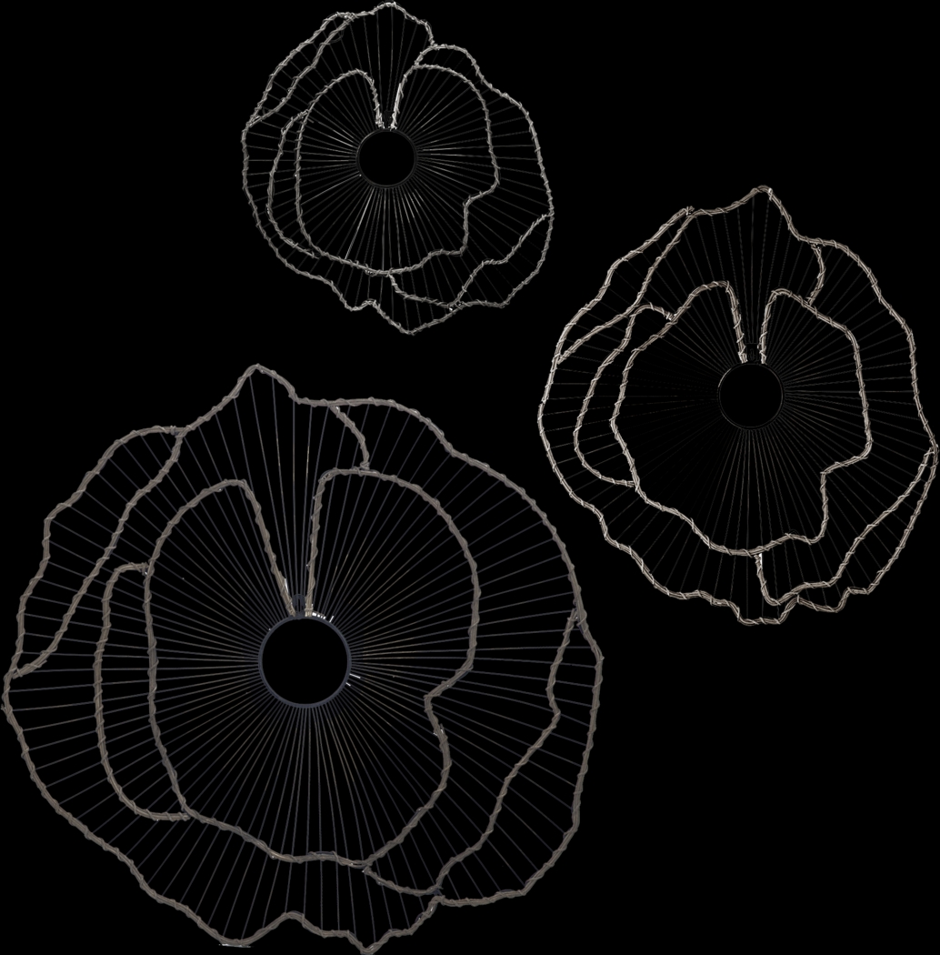 Ellsberg Gold Wall Art, Set of 3 - Thumbnail - Image 1