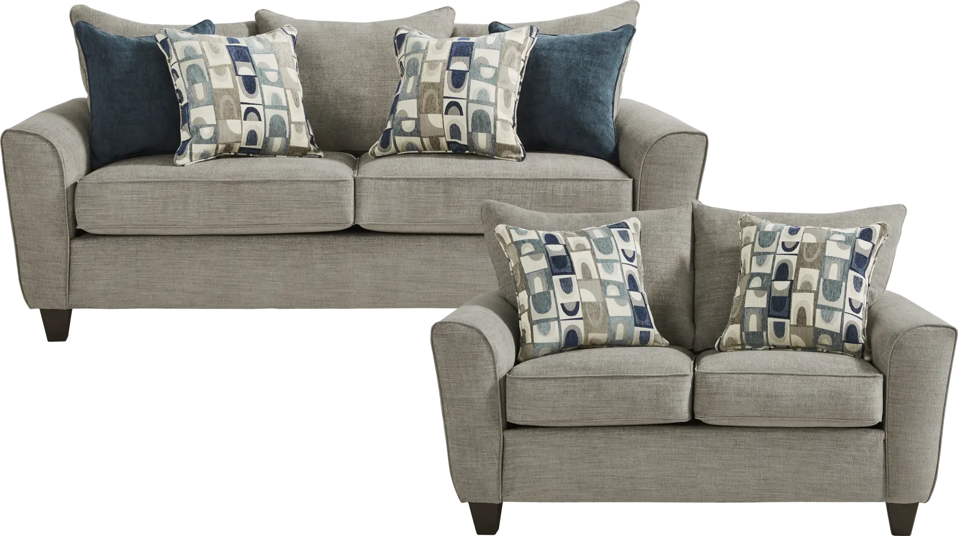 Ellsworth Gray 2 Pc Living Room - Thumbnail - Image 1