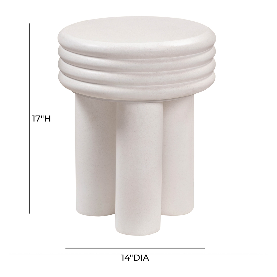 Ellta Ivory Accent Table - Thumbnail - Image 6