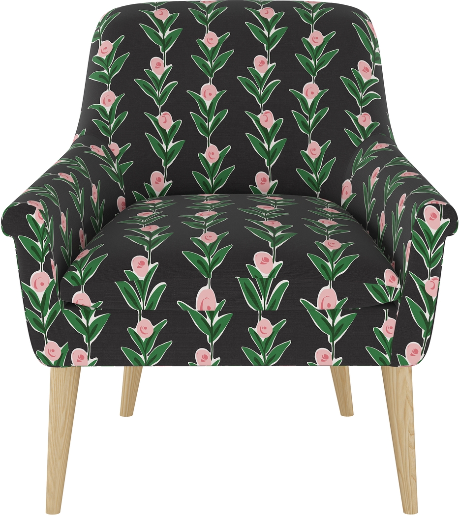 Ellysan Black Accent Chair - Thumbnail - Image 2