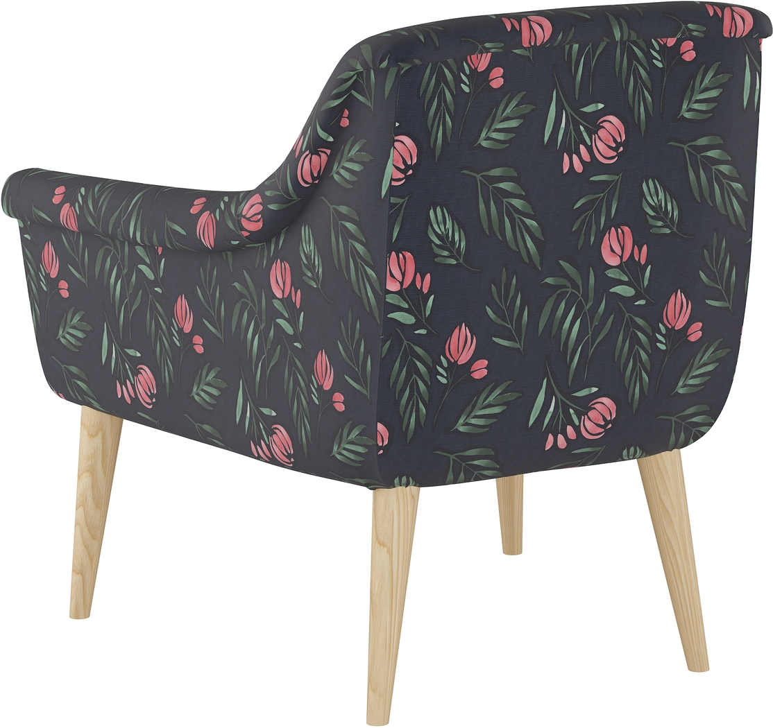 Ellysan Navy Accent Chair - Thumbnail - Image 4