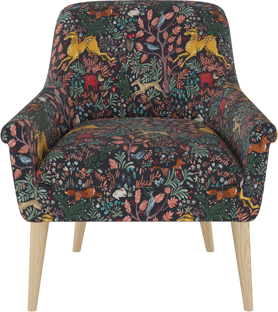 Ellysan Navy Accent Chair - Thumbnail - Image 2