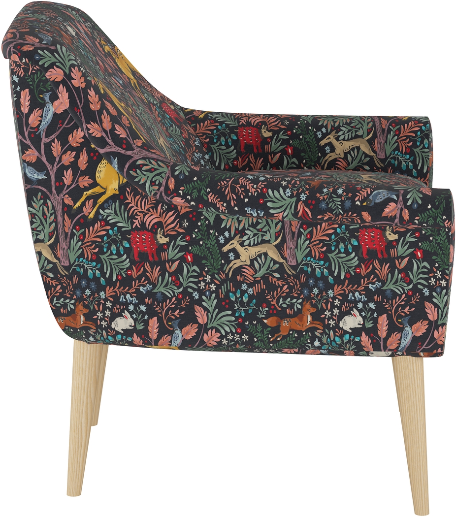 Ellysan Navy Accent Chair - Thumbnail - Image 3