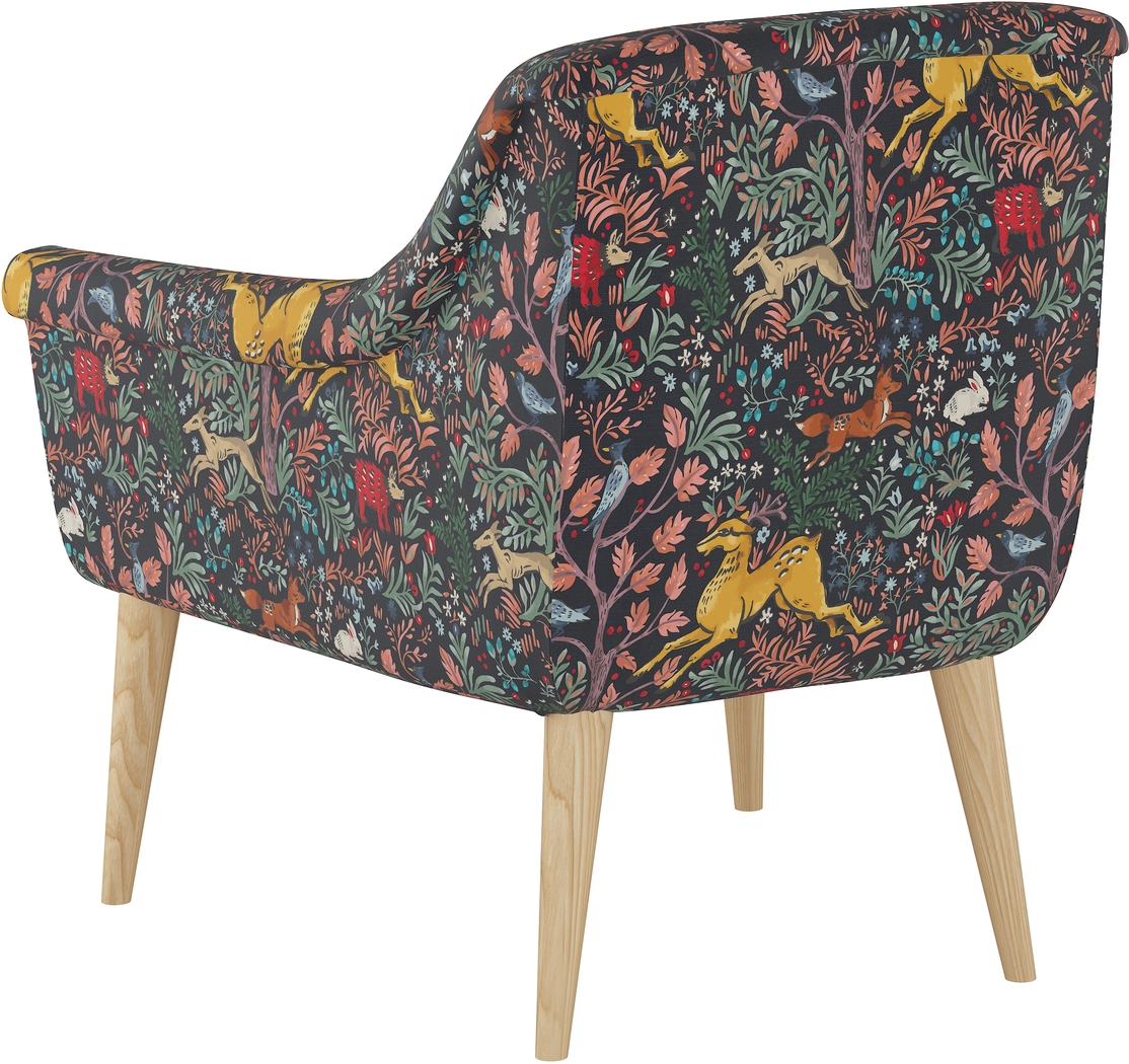 Ellysan Navy Accent Chair - Thumbnail - Image 4