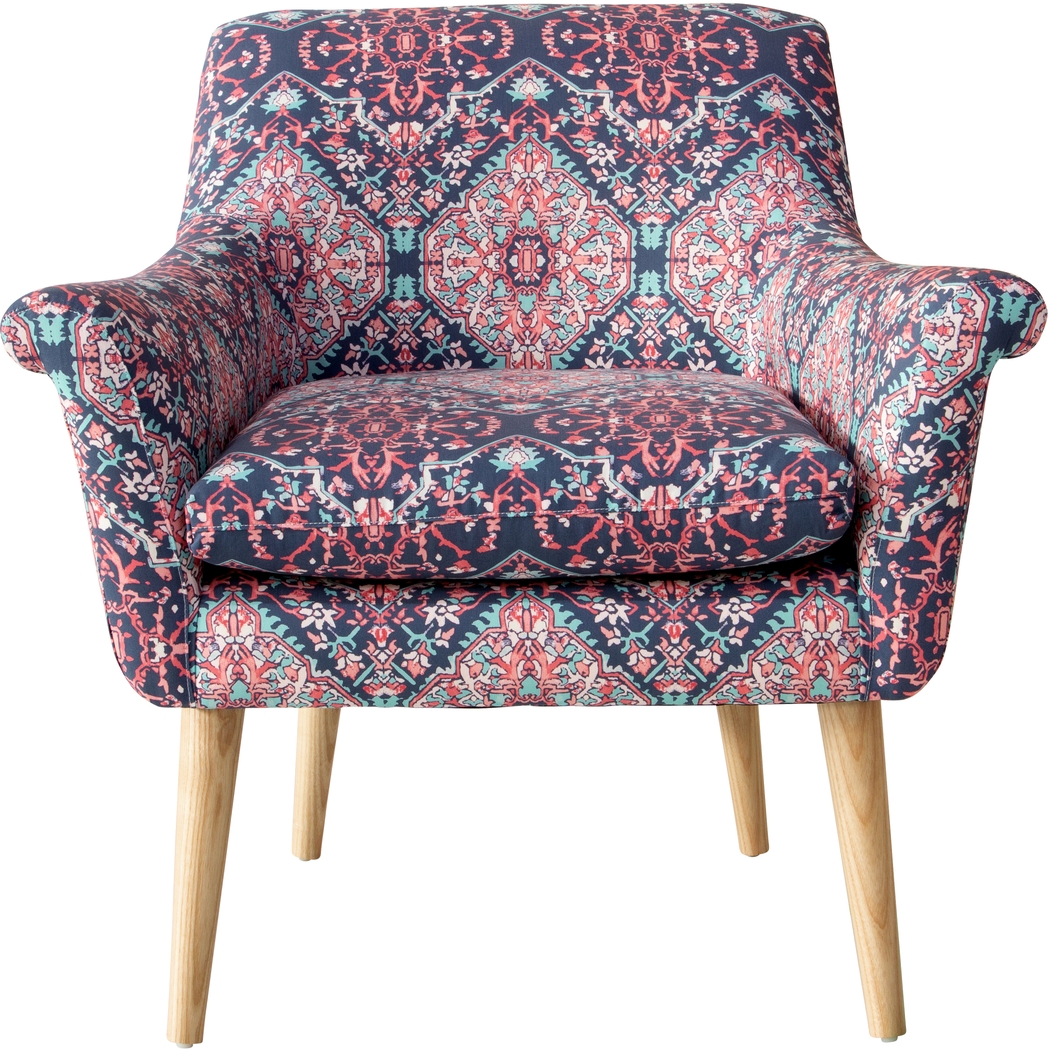 Ellysan Pink Accent Chair - Thumbnail - Image 2
