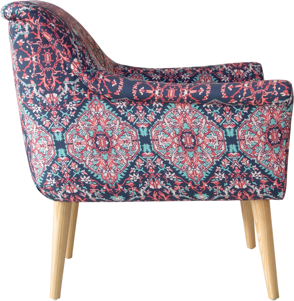 Ellysan Pink Accent Chair - Thumbnail - Image 3