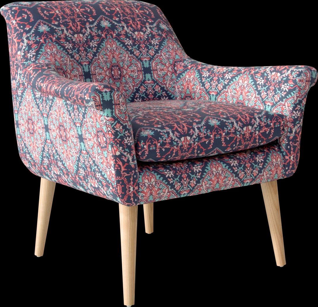Ellysan Pink Accent Chair - Thumbnail - Image 1