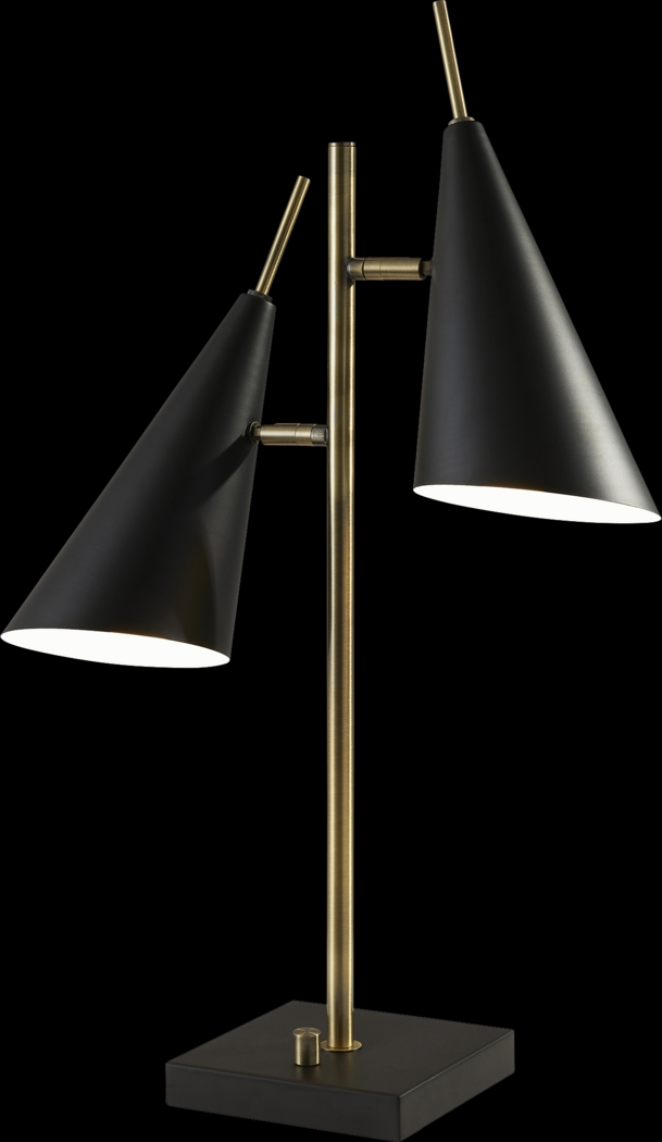 Elm Way Brass 2 Arm Table Lamp - Thumbnail - Image 1