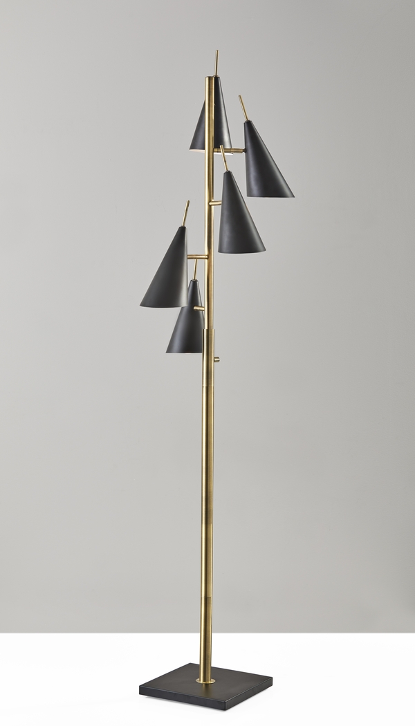 Elm Way Brass Floor Lamp - Thumbnail - Image 5