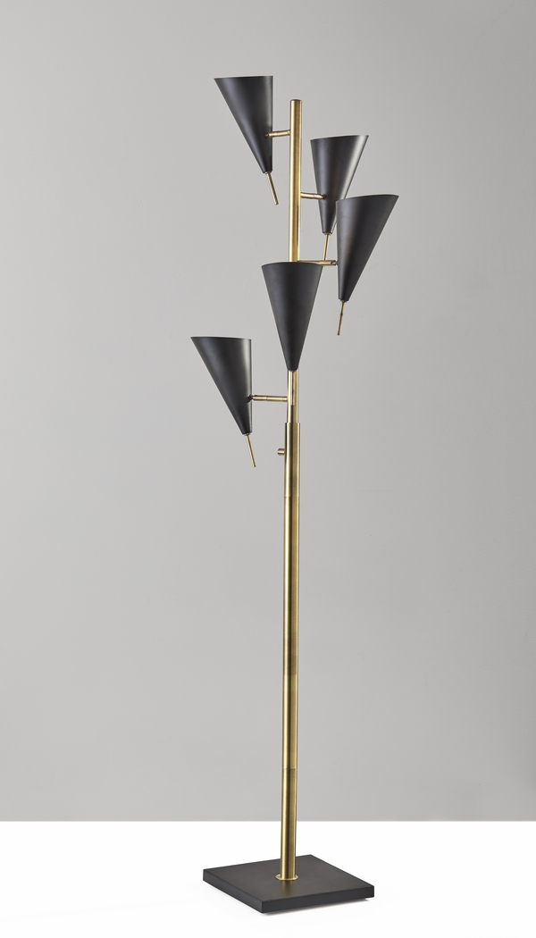 Elm Way Brass Floor Lamp - Thumbnail - Image 6