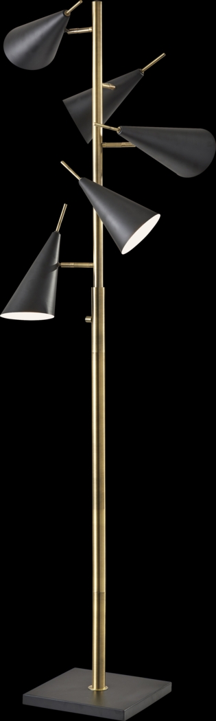 Elm Way Brass Floor Lamp - Thumbnail - Image 1