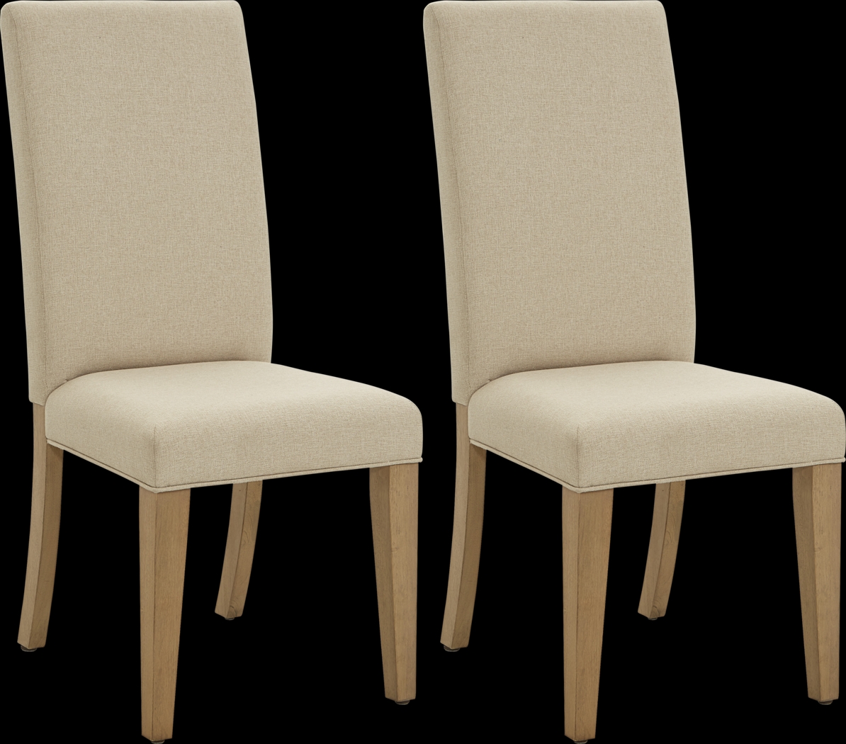 Elma Tan Dining Chair, Set of 2 - Thumbnail - Image 1