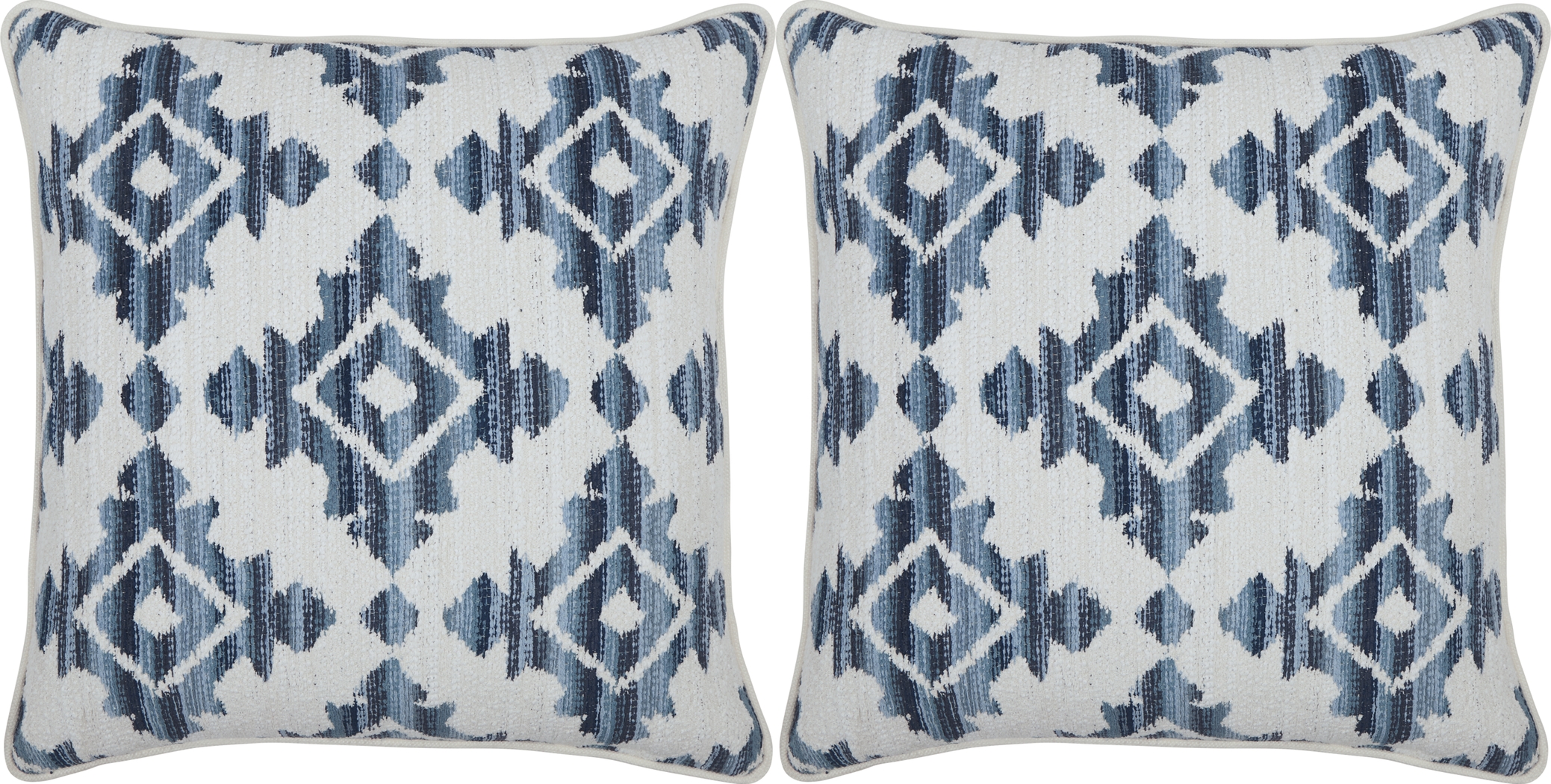 Elmaple Dark Blue Indoor/Outdoor Accent Pillow, Set of Two - Thumbnail - Image 1