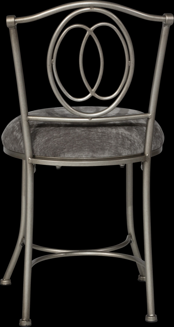 Elmark Gray Vanity Stool - Thumbnail - Image 3