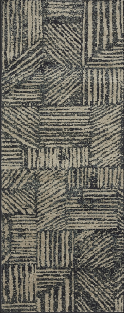Elmbel Black 2'3 x 7'6 Runner Rug - Thumbnail - Image 1
