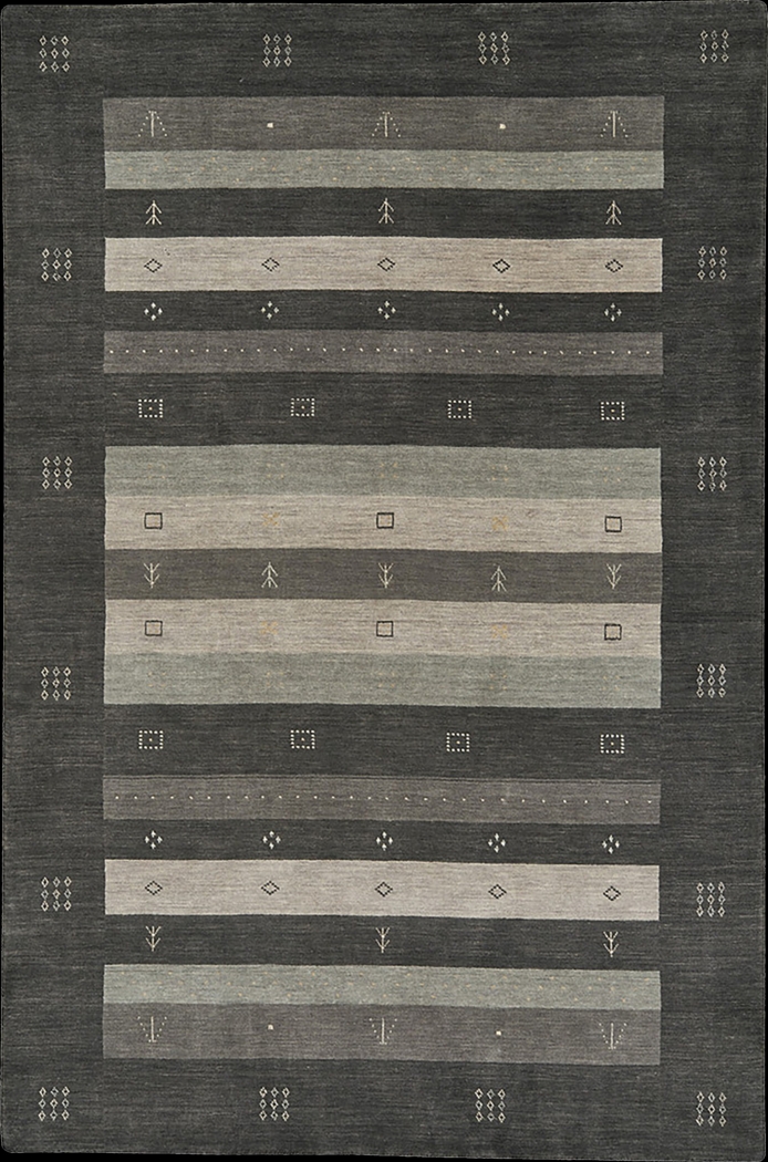 Elmbron Charcoal 3' x 5' Rug - Thumbnail - Image 1