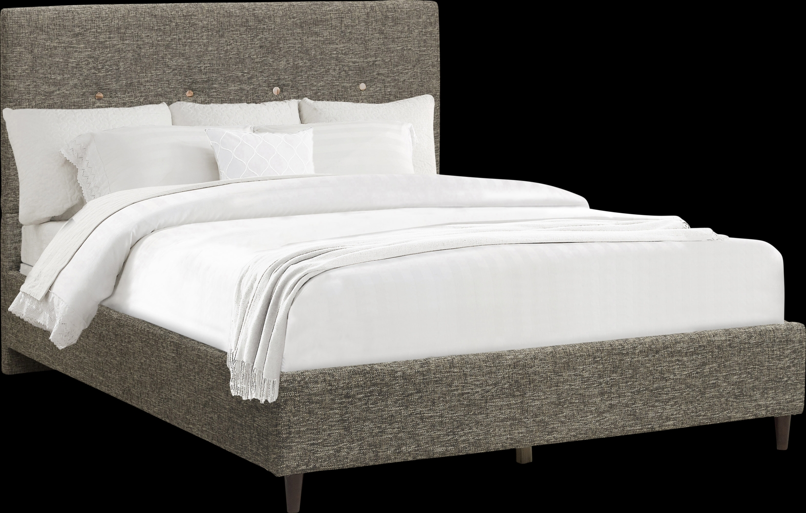 Elmer Way Gray Queen Bed - Thumbnail - Image 2
