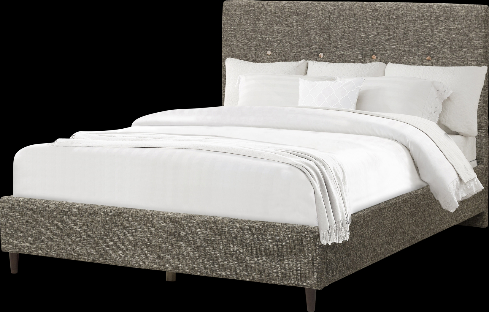 Elmer Way Gray Queen Bed - Thumbnail - Image 3