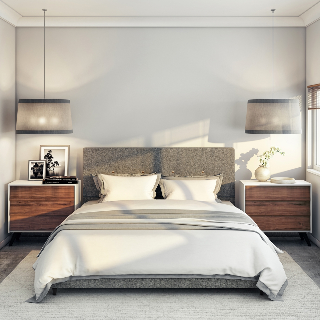 Elmer Way Gray Queen Bed - Thumbnail - Image 10